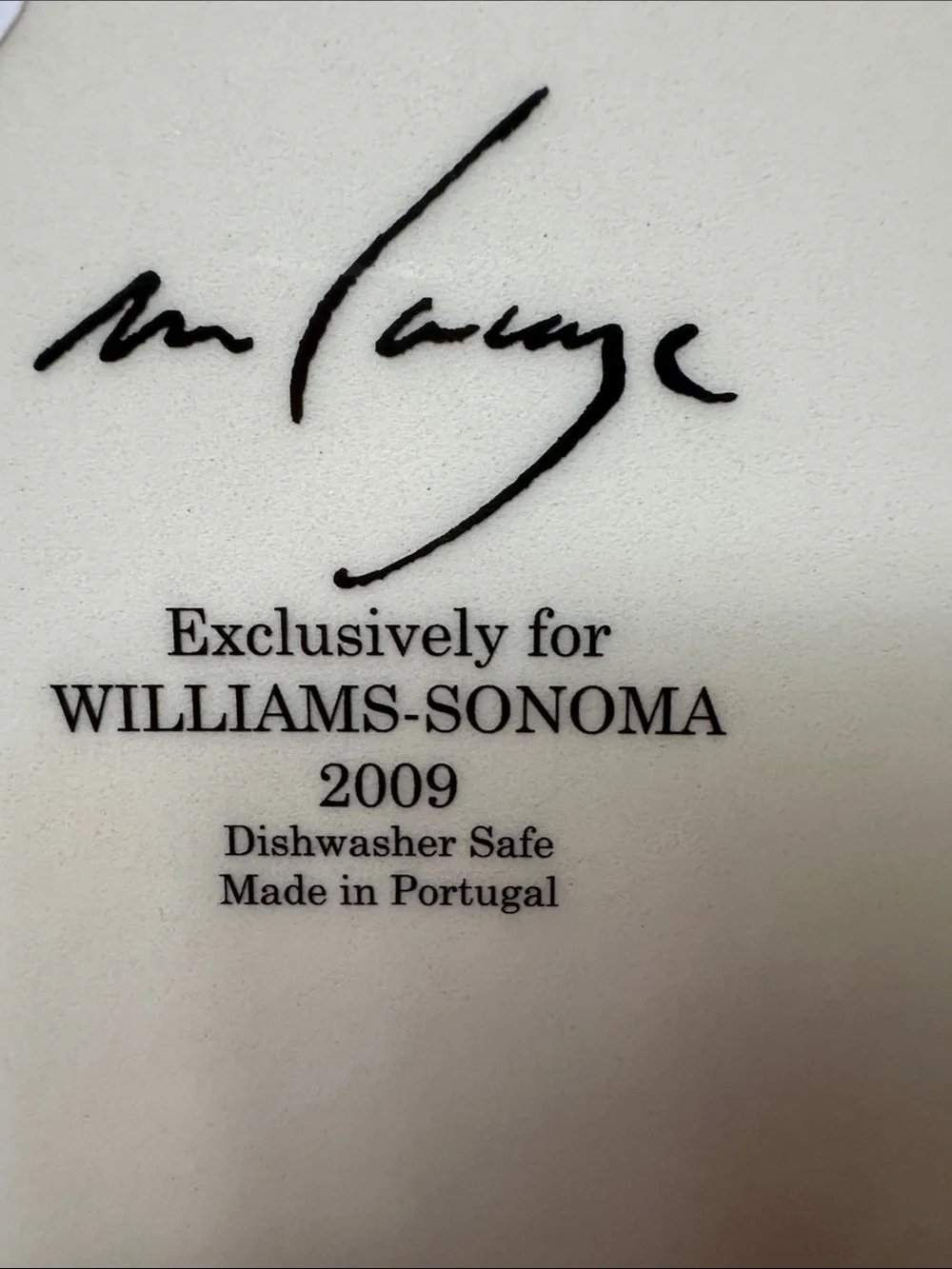 EUC Williams Sonoma 13” Pasta Serving Bowl Marche Marc Lacaze Artichoke Eggplant
